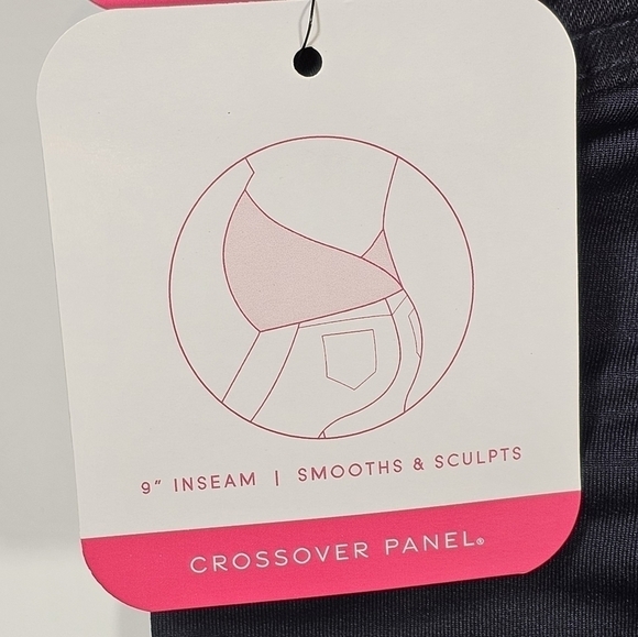 Isabel Maternity Crossover Panel Black Wash Denim Bermuda Shorts Size  NWT - Picture 8 of 13